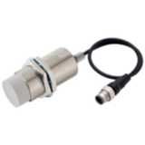 Proximity sensor, inductive, nickel-brass, long body, M30, unshielded, 30 mm, DC, 2-wire, NO, no polarity, M12 pigtail connector, 0.3 m E2E 8944D