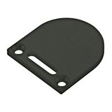Profile end cap TBF round with longhole black
