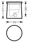 Ground-recessed luminaires Lutera 90 Lens Black ETD 6W 250lm 0 rotationally sym. wide (RB) IP68 IK10 3 SDCM 6489057