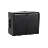 OUTLET SURFACE MOUNTED IP44 DOUBLE BLACK 6-PACK