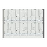 Meter box insert 2-rows, 10 meter boards / 17 Modul heights