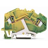 2-conductor ground terminal block 4 mm² center marking green-yellow