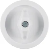 Central piece with toggle, series 1930, polar white glossy