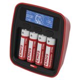 EMOS battery cartridge charger profi BCN-42D + 4AA 2700