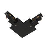 L-connector  S-TRACK 3-phase-recessed rail ,IP20,black