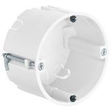 Cavity wall one-gang box halogen-free, for thin boarding