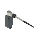 Modular prewired switch with spring rod with plastic pin 90? trasmission block
