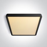 62020JU/B/V BLACK PLAFO SQUARE 24W CCTV UGR19 230V
