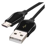 USB 2.0 A/Male - micro B/Male 1m black