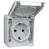EARTH SOCKET (SCHUKO TYPE) GREY
