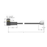 Actuator and Sensor Cable, PVC Connection Cable   WKS4.5T-15/TEL