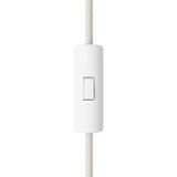 Rewireable cylindrical single pole rocker switch with earth terminal
