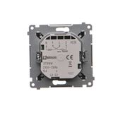 Double push button without pictogram: 2 inputs, 2 outputs, (module), 10AX, quick connection, anthracite, metalic