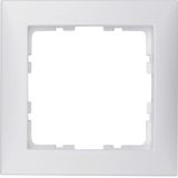 Frame 1gang, S.1, p. white, matt, plastic