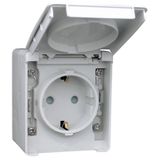 SAFETY EARTH SOCKET (SCHUKO TYPE) GREY