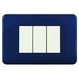 FRAME 3 MOD F/ ADAPTER 3 MOD BLUE