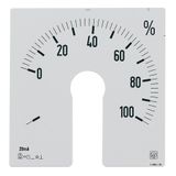 Interchangeable scale for ammeters AQ96M (by CT) - In: 4÷20mA