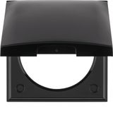 Frame with hinged cover, Integro Flow/Pure, black glossy