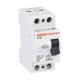 Residual current operated circuit breaker, 2 modules, 2P - type A, 40A, 30mA