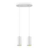 ASTO TUBE, pendant light, GU10, pendant length 250 cm, 2x max. 10 W, white
