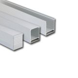 Attached PC aluminum profile, 35x43 mm, without diffuser, 2 m
