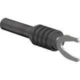 Adapter, cable lug 8.2 mm to 4 mm socket, black, CAT II, 66.9126-21