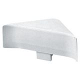 I CHANNEL END PIECE 30X50 RAL9001
