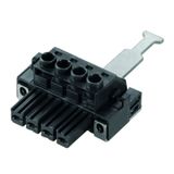 PCB plug-in connector, female plug, 7.62 mm, Number of poles: 6, 180°, Clamping yoke connection, Clamping range, max. : 10 mm², Box
