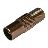 Coax Adapter F-female to  IEC-male