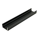 Aluminium profile TBF L-2000mm W-25mm H-12,5mm black