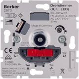 Rotary dimmer LV with soft-lock house electronics