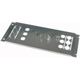 XMN332406MV Mounting plate, +mounting kit, for NZM3, vertical, 3p, HxW=600x600mm