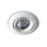 WHITE GU10 10W ADJUSTABLE