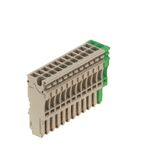Z-series, Plug-in connector, beige, Direct mounting