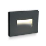 ANTHRACITE WALL RECESSED 3,6W WW IP65 100-240V