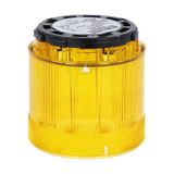 Blinking light module. Ø70mm. BA15D fitting, yellow, 230...240VAC