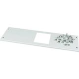 XMN240806C-UK Front cover, +mounting kit, for NZM2, horizontal, 4p, HxW=200x600mm, grey