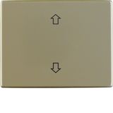 Rocker imprinted arrows symbol, arsys, light bronze matt, al. lacq.