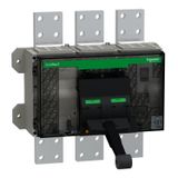 Circuit breaker frame, ComPacT NS2000N, 50kA at 415VAC, 2000A, 3P, fixed, manually operated, without control unit