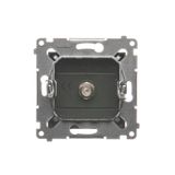 Double socket outlet without earthing, with shutters, (module), 16A, 250V, Screw, cream white/electro white