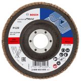 X431 flap disc, Standard for Metal 115 mm, 22.23 mm, 120