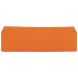 End and intermediate plate 2 mm thick orange