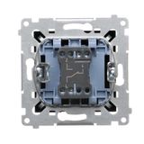 Dimmer for dimmable LED's, rotary-push, 1 pole, anthracite, metalic