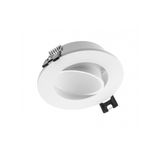 Spot luminaire housing LINTO, IP20, PC, round, Ø90x29 mm, white