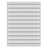 Installation insert 5-33L complete, 11 rows, plastic
