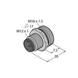 Male Receptacle with Solder Contacts, Front-mounted   EC-FS8-L/16