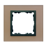 Single frame, glass, Copper / Graphite
