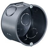 Flush-mounting one-gang box without support connector