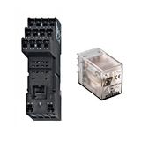 SET: Plug-in Relay, 4 CO, 5A, 24VDC and Socket