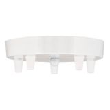 Ceiling Cup Metal White Multi-Cord 5